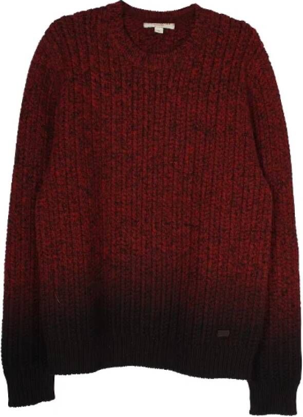 Burberry Vintage Pre-owned Wool tops Rood Dames