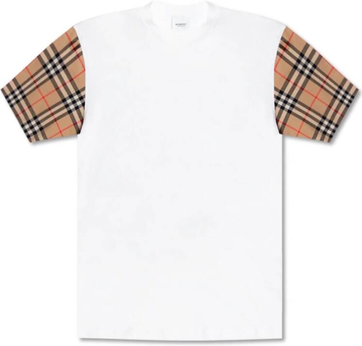 Burberry Vintage Puff Oversize T-Shirt Wit Dames