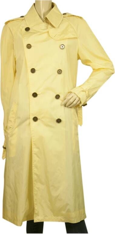 Burberry Vintage Tweedehands jas Yellow Dames