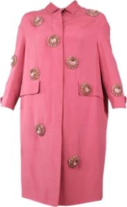 Burberry Vintage Tweedehands jas Roze Dames