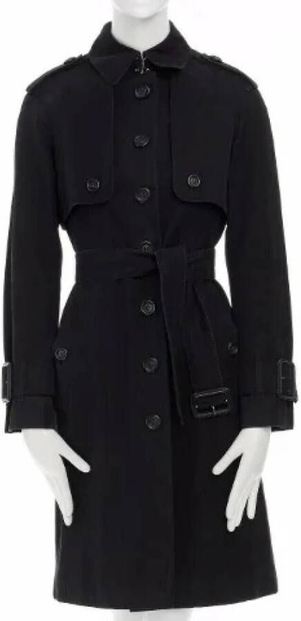 Burberry Vintage Tweedehands jas Zwart Dames