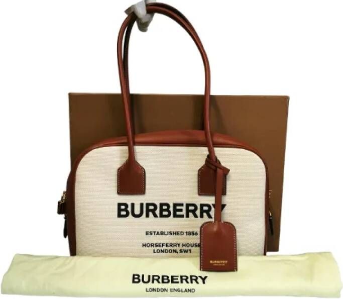 Burberry Vintage Tweedehands schoudertas Bruin Dames