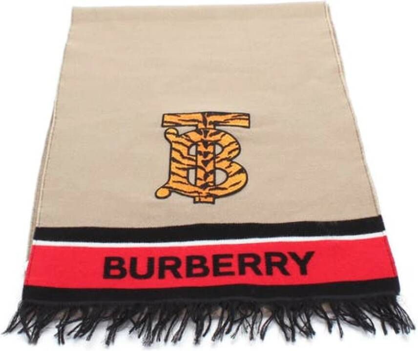 Burberry Vintage Tweedehands sjaal Beige Dames