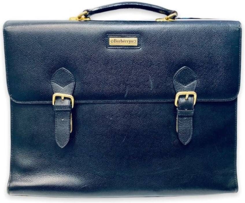 Burberry Vintage Tweedehands tas Blauw Dames