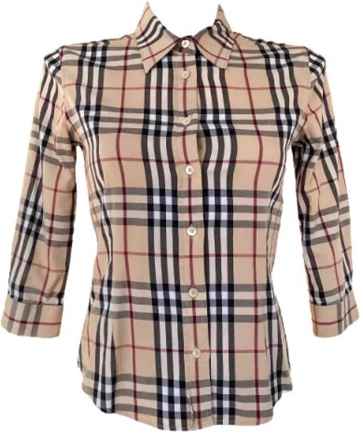 Burberry Vintage Tweedehands top Beige Dames