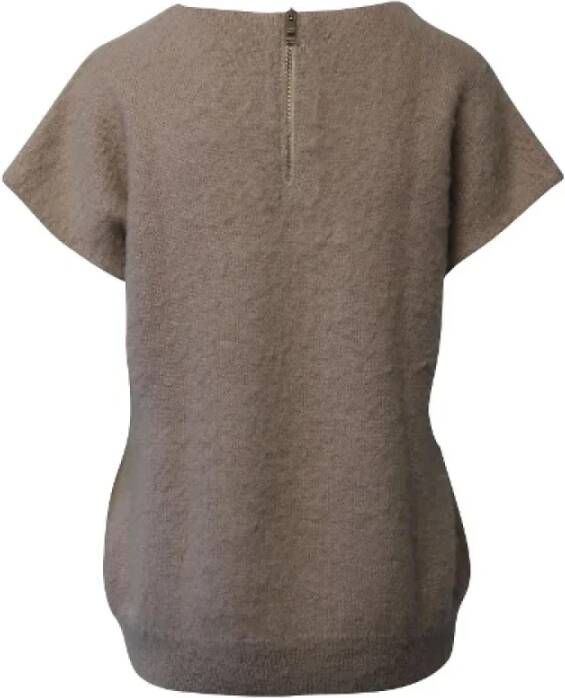 Burberry Vintage Tweedehands top Bruin Dames