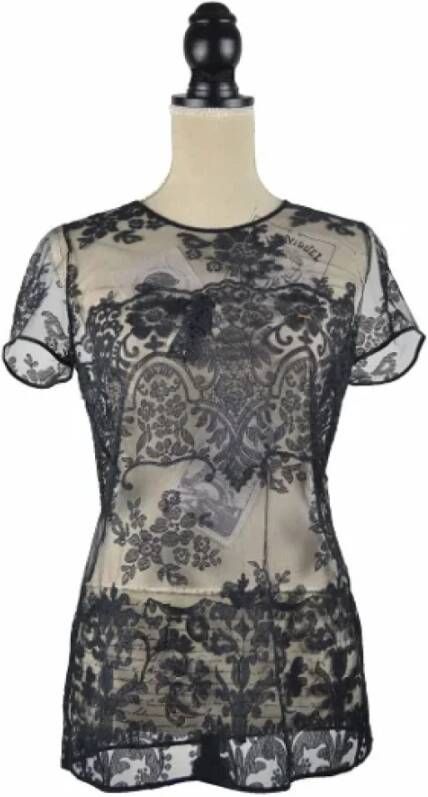 Burberry Vintage Tweedehands top Zwart Dames