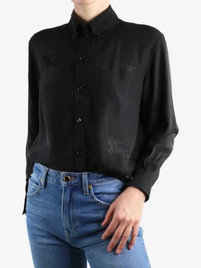 Burberry Vintage Tweedehands top Zwart Dames