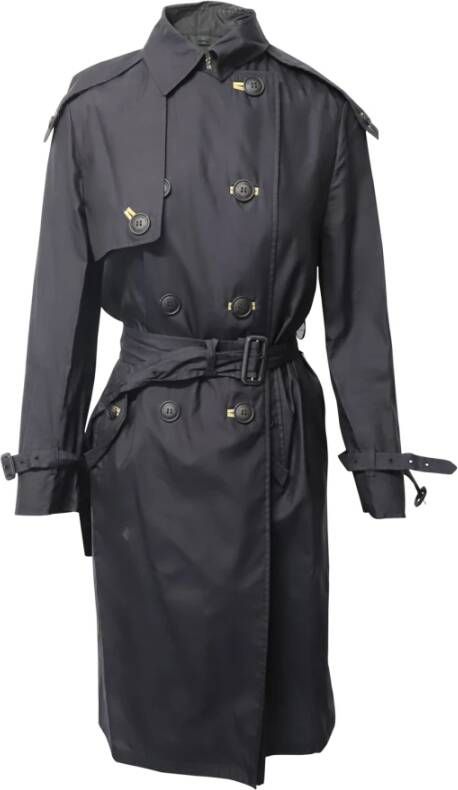 Burberry Vintage Voldoende geulende trench jas Zwart Dames