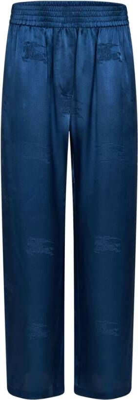 Burberry Wide Trousers Blauw Dames