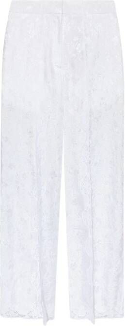 Burberry Bloemenprint broek White Dames
