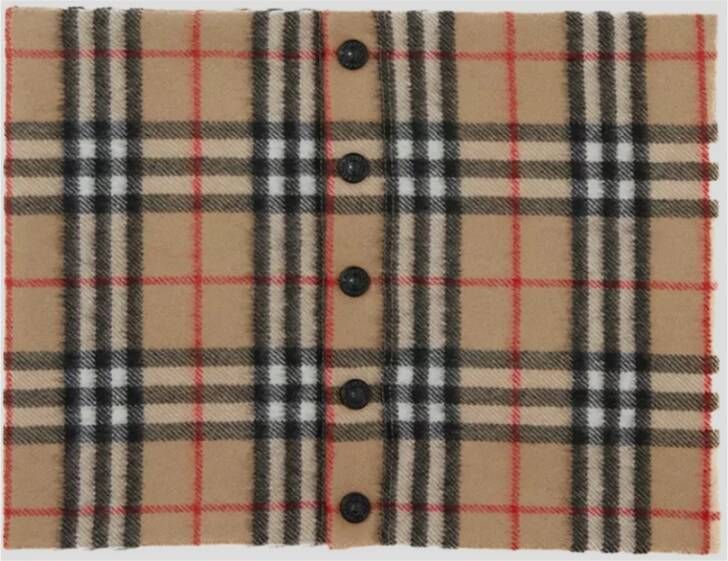 Burberry Winter Scarves Beige Unisex