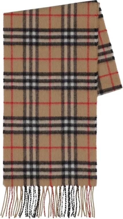 Burberry Winter Scarves Beige Unisex