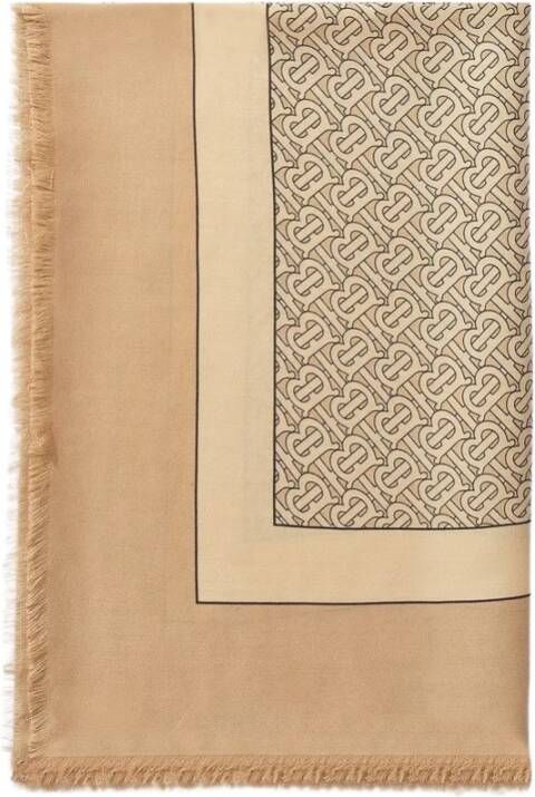 Burberry Winter Scarves Bruin Dames