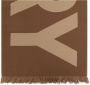 Burberry Logo Jacquard Wollen Sjaal Beige Dames - Thumbnail 5
