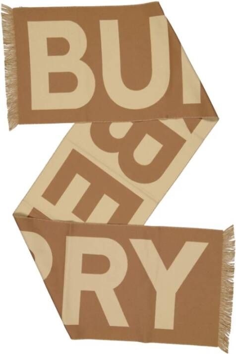 Burberry Winter Scarves Bruin Unisex