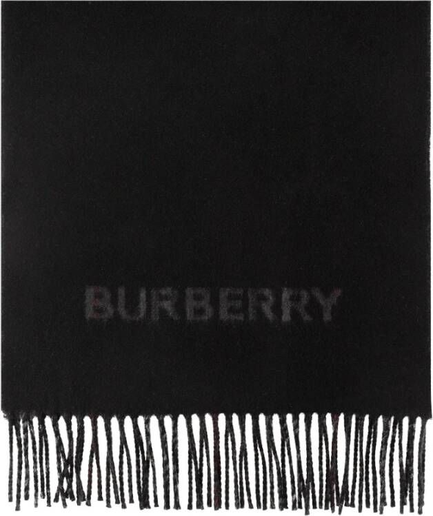 Burberry Wintersjaal Zwart Unisex