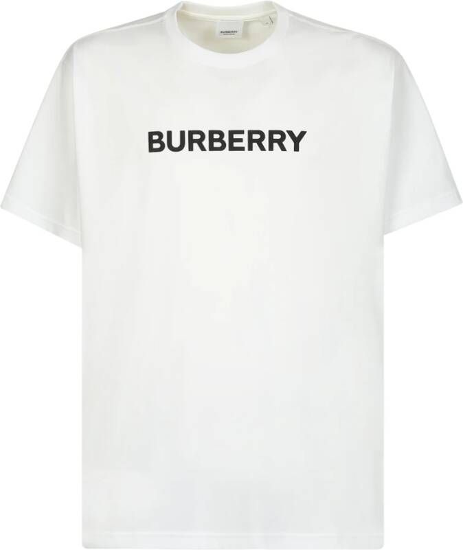 Burberry Witte Oversized T-shirt met Iconisch Logo White Heren