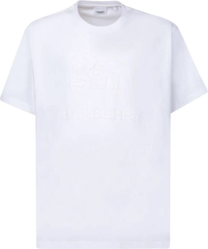 Burberry Witte T-shirt voor heren Onmisbaar in de garderobe White Heren