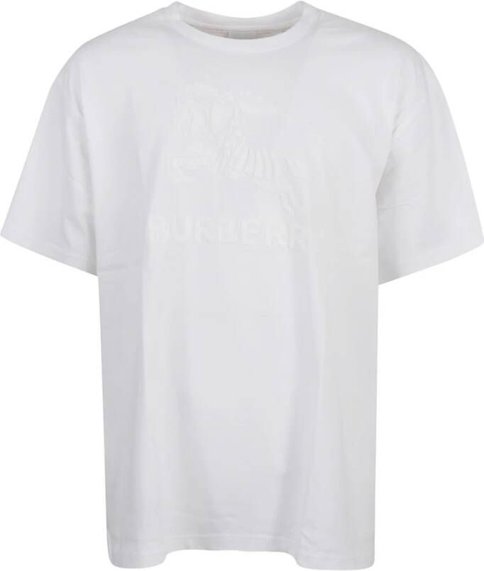 Burberry Witte T-shirts en Polos White Heren