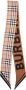 Burberry Zijden sjaal Upgrade Stijl ID 8035897-A1189-Black Beige Unisex - Thumbnail 3