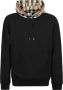 Burberry Zwarte katoenen hoodie voor heren met iconisch ontwerp Black Heren - Thumbnail 1