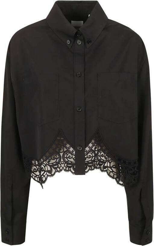 Burberry Zwarte katoenen overhemd P.w92.Z11.1Rc:143555 Black Dames
