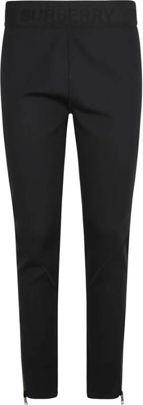 Burberry Zwarte Slim-Fit Broek Sian:134184 Zwart Dames