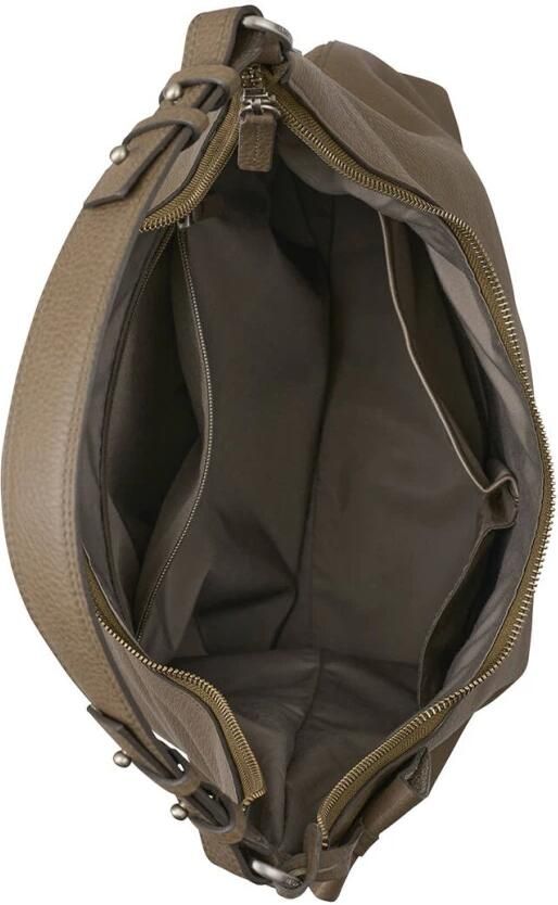 BURKELY leren schoudertas Soft Skylar taupe - Foto 3