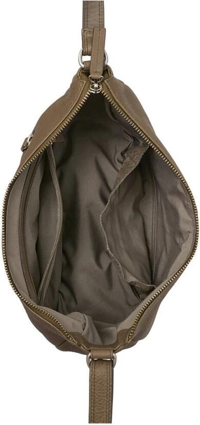 BURKELY leren crossbody tas Soft Skylar taupe - Foto 2