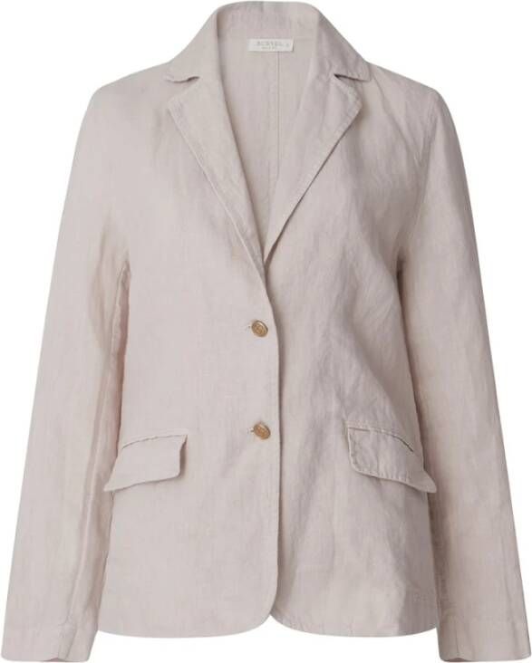 Busnel Pamela Linnen Blazer Beige Dames
