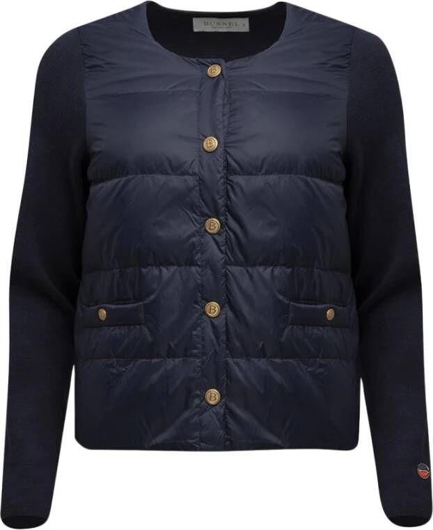 Busnel Contrasterende Donsjas Blauw Dames