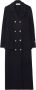 Busnel Double-Breasted Coats Blauw Dames - Thumbnail 1