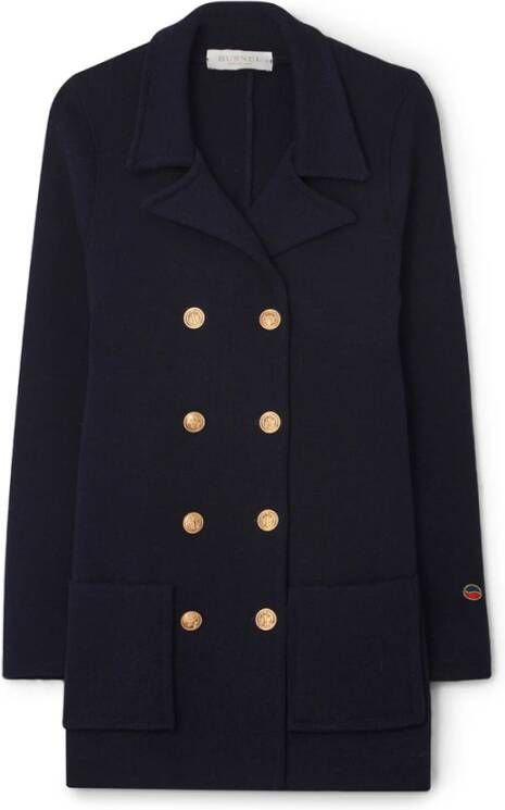 Busnel Double-Breasted Coats Blauw Dames