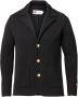 Busnel Klassieke Wollen Blazer Zwart Heren - Thumbnail 1