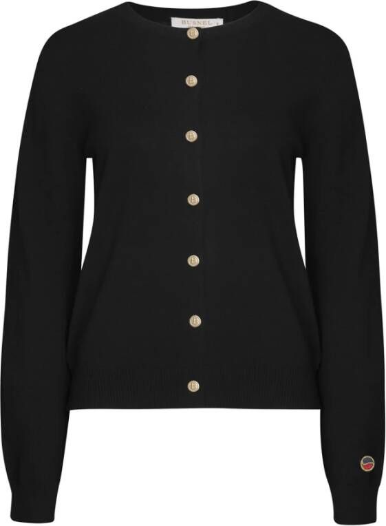Busnel Klassieke Zwarte Kee Cardigan Zwart Dames