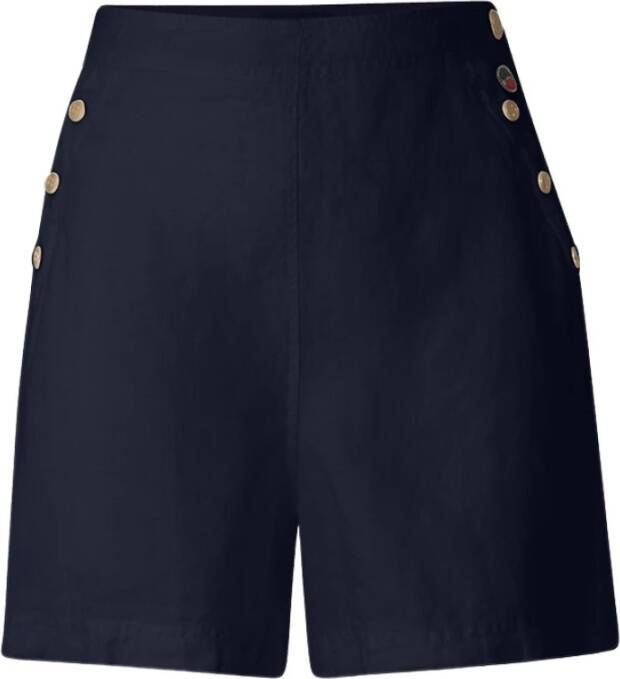 Busnel Luchtige Linnen Shorts Blauw Dames