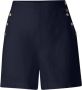 Busnel Luchtige Linnen Shorts Blauw Dames - Thumbnail 1