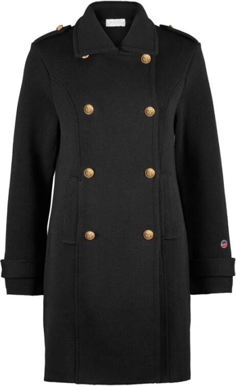 Busnel Marina Double-Breasted Jas Zwart Dames