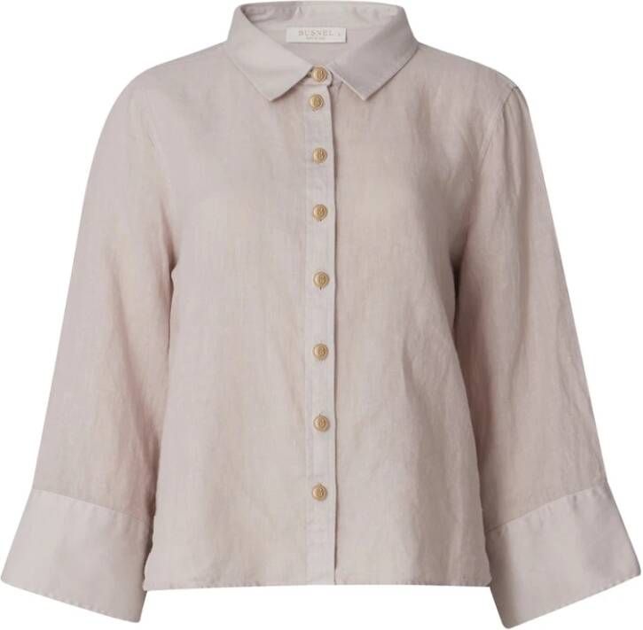 Busnel Romy Linnen Shirt Beige Dames