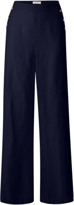 Busnel Pernille Linnen Broek Blue Dames