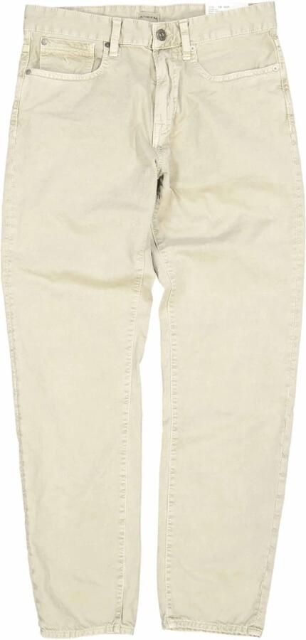 Butcher of Blue Stockton loose tapered broek beige grey - Foto 3