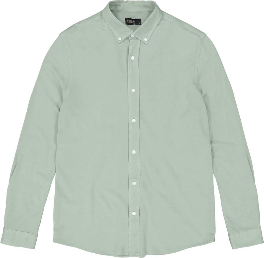 BUTCHER OF BLUE Heren Overhemden Robbins Clean Pique Shirt Groen - Foto 2