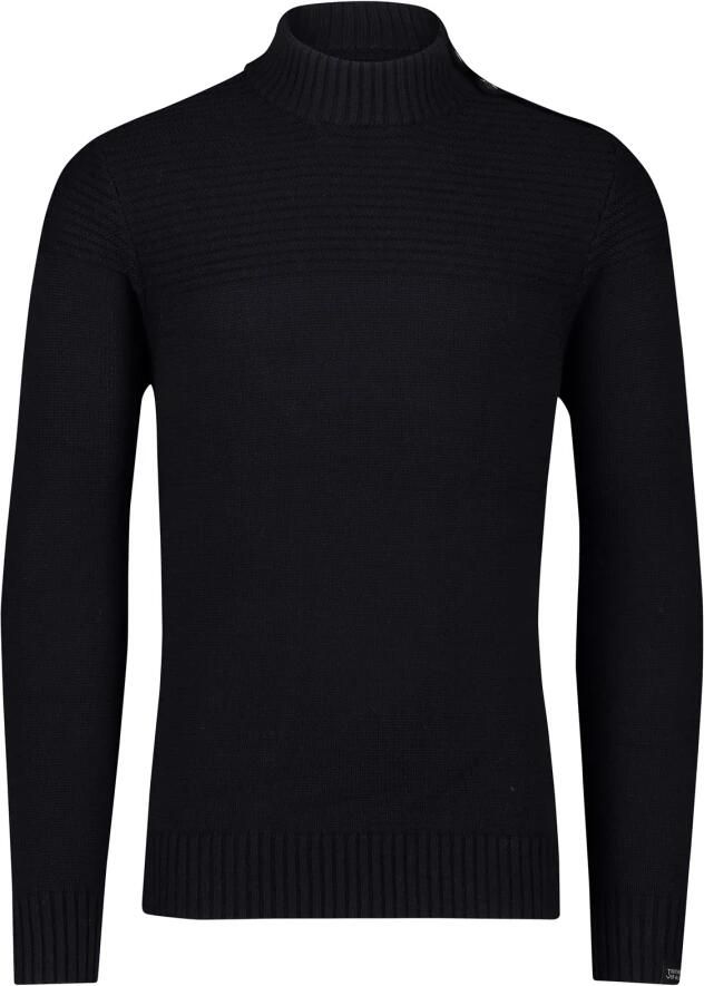 BUTCHER OF BLUE Heren Truien & Vesten Morris Mock Btn Donkerblauw - Foto 1