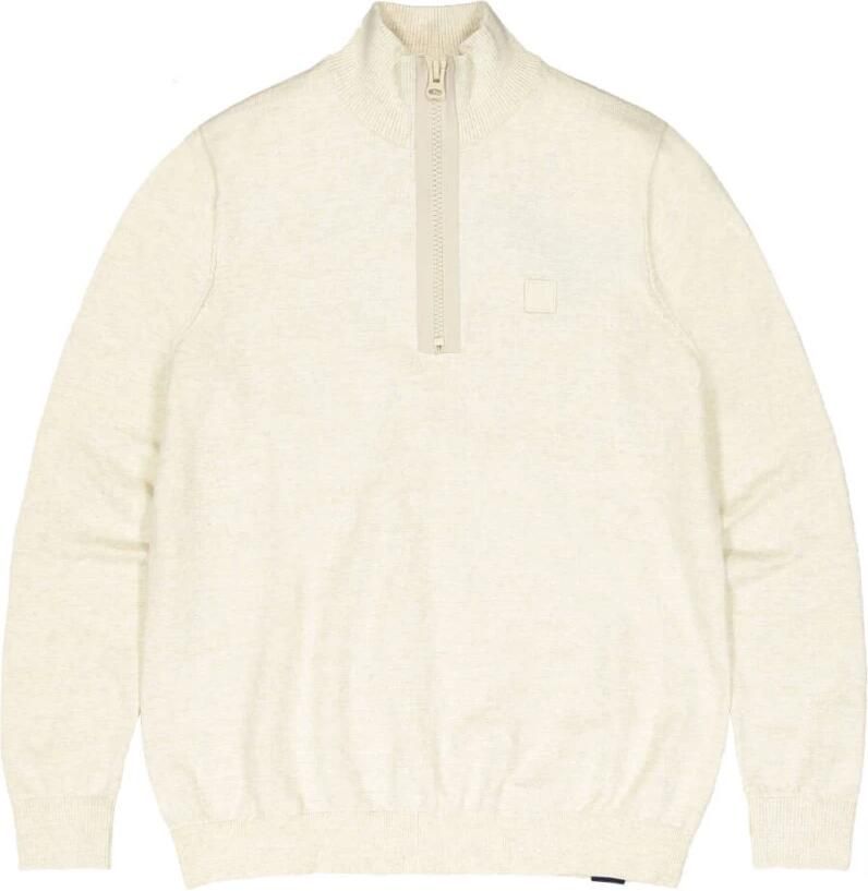 BUTCHER OF BLUE Heren Truien & Vesten Lt Clifden Half Zip Beige - Foto 5
