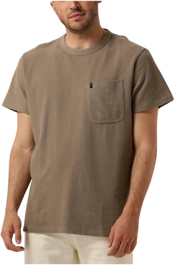 Butcher of Blue Heren Polo & T-shirts Adrien Pkt Tee Beige Heren - Foto 3