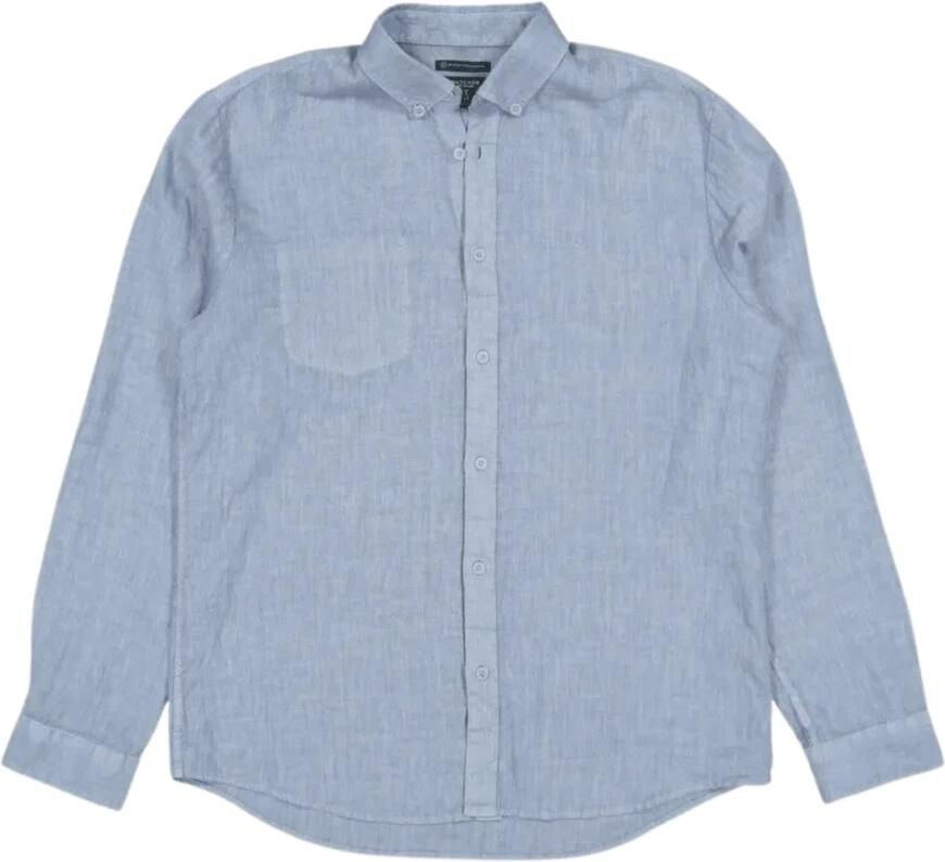 BUTCHER OF BLUE Heren Overhemden Robbins Linen Clean Shirt Blauw - Foto 2