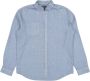 BUTCHER OF BLUE Heren Overhemden Robbins Linen Clean Shirt Blauw - Thumbnail 3
