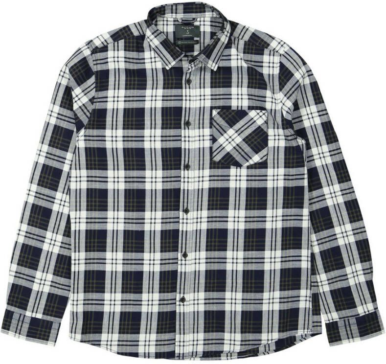Butcher Of Blue Blauwe Casual Overhemd Robbins Mid Check Shirt - Foto 3