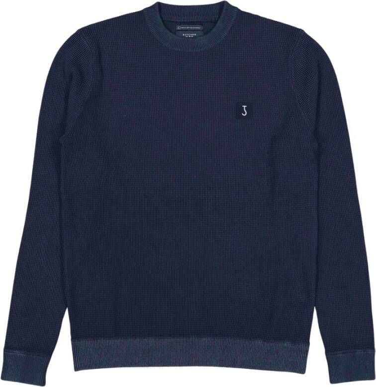 Butcher of Blue Square Crew pullover donkerblauw 890 Blauw Heren